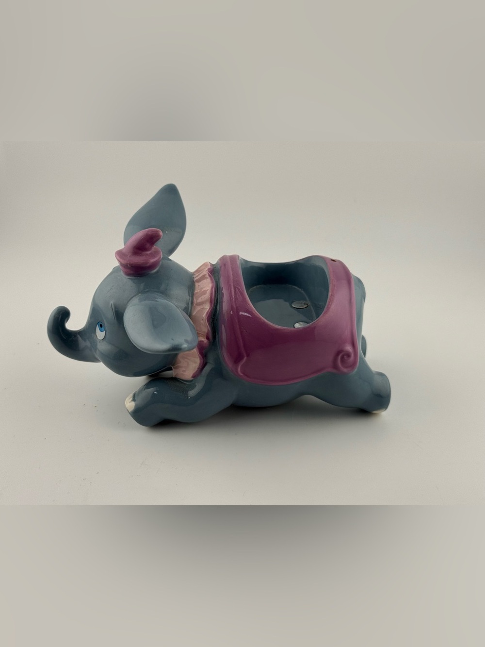 Vintage Disney Parks Dumbo the Flying Elephant Ceramic Figure Base 5.5"